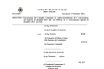 23/12: Convocazione del Consiglio Comunale